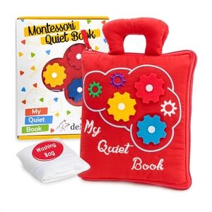 deMoca Quiet Book for Toddlers Soft Travel Toy Educational Busy Book